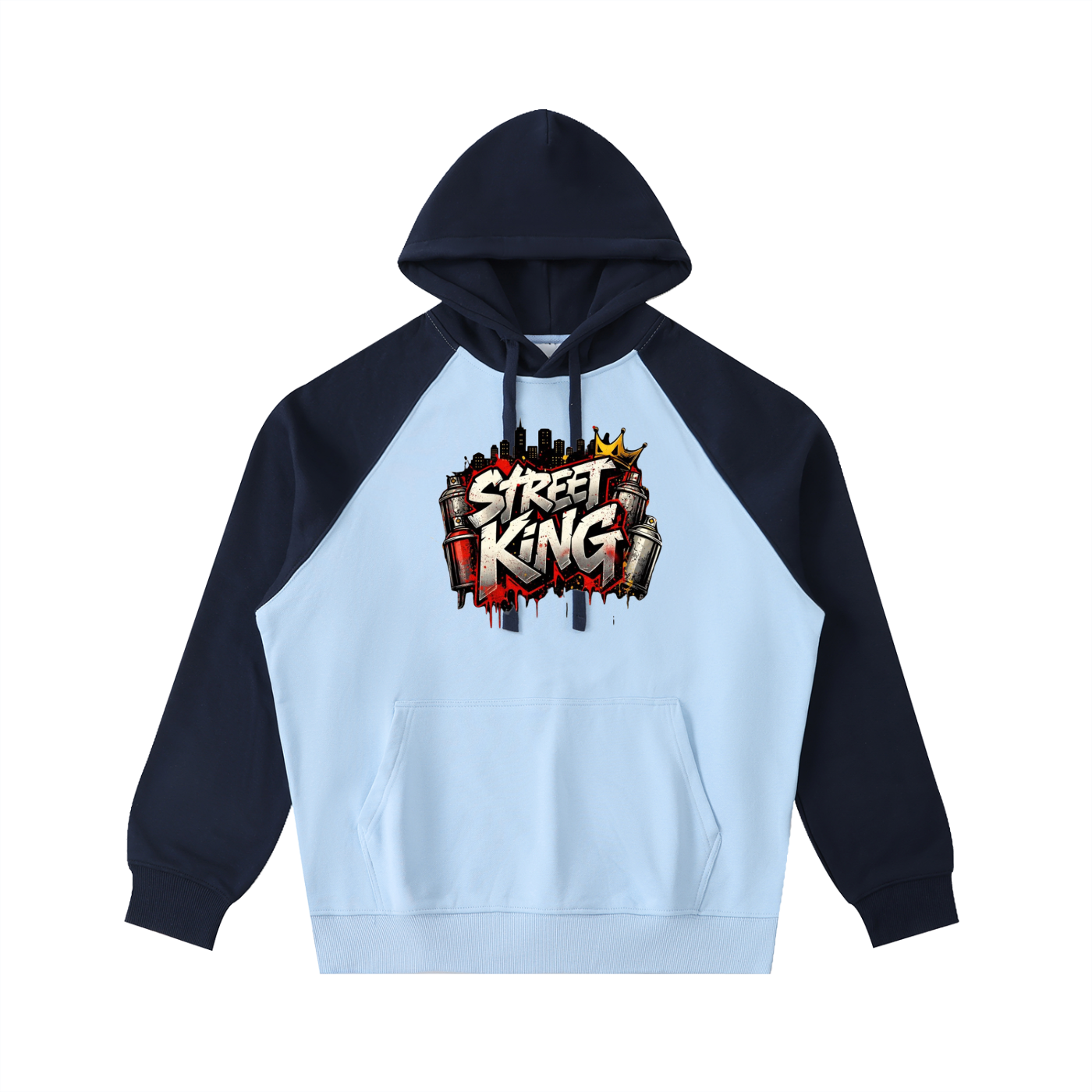 Color-Block Raglan Sleeve Hoodie ODMPOD