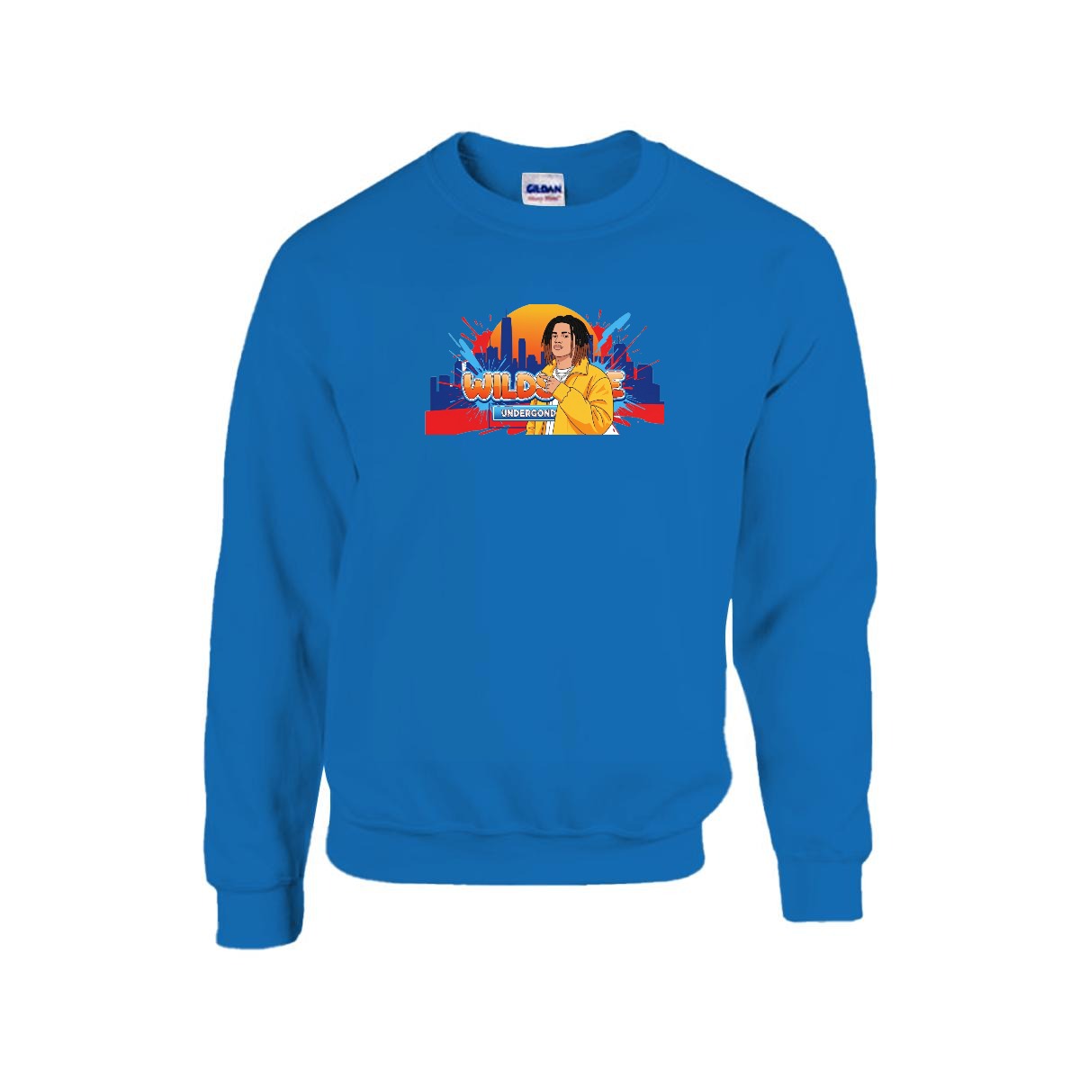 Men's Sweatshirt Printed in USA |Gildan 18000 Front DTF Yoycol