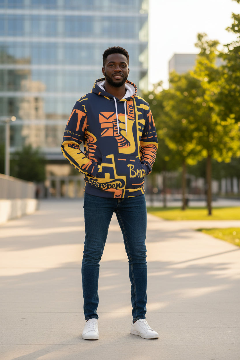 All-Over Print Women’s Hoodie With Decorative Ears