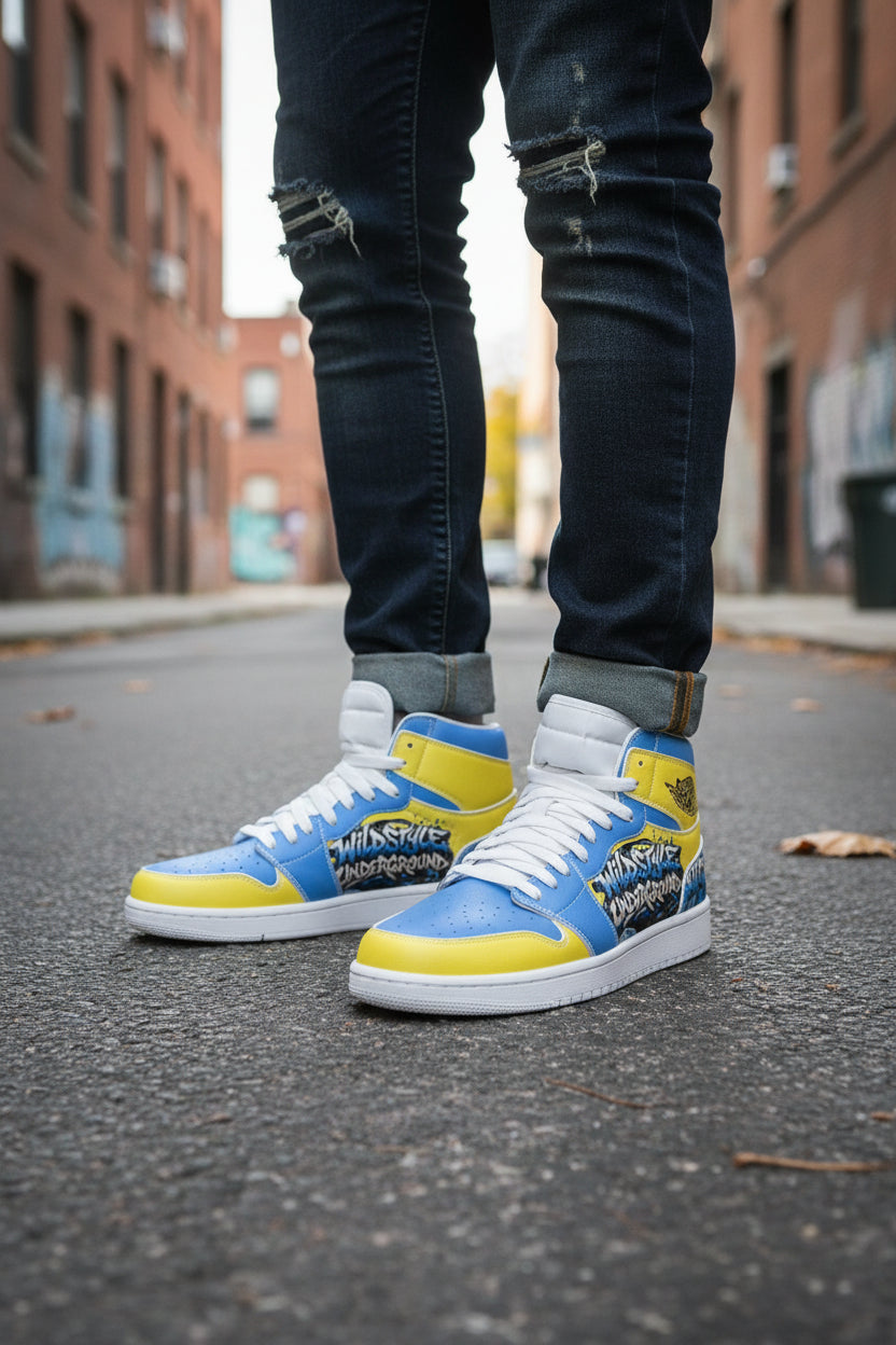 Men's Synthetic Leather Stitching Shoes