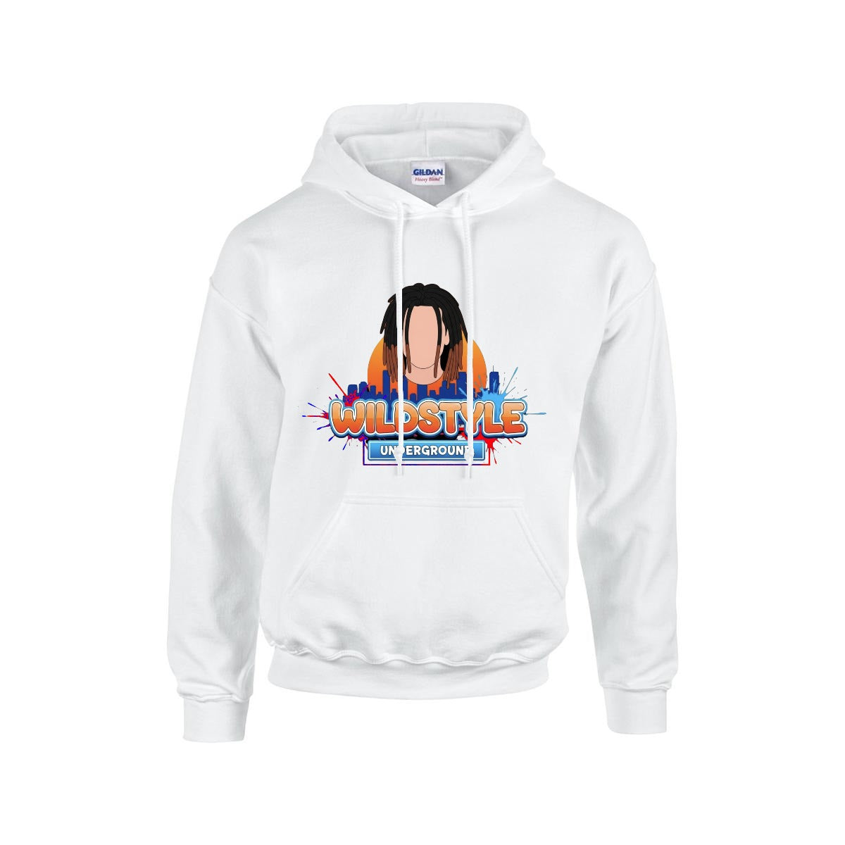 Men's Hoodie Printed in USA |Gildan 18500 Front DTF