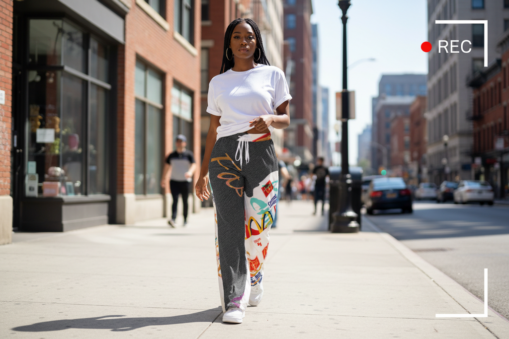 All-Over Print Women's High-Stretch Casual Pants|290GSM Yoycol
