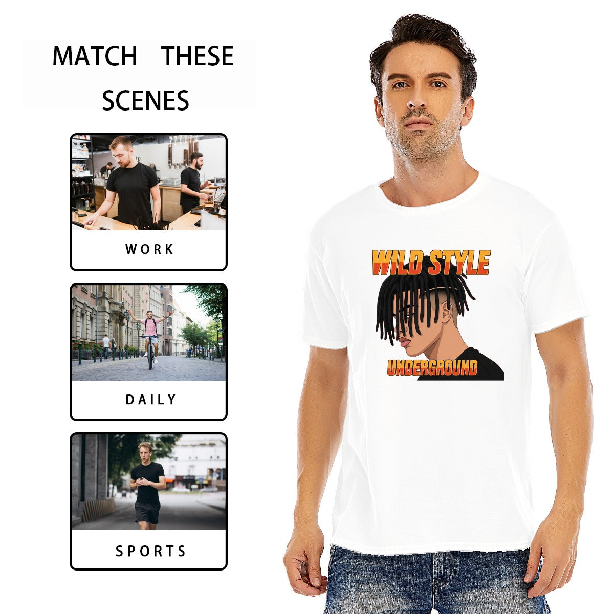 Unisex O-neck Short Sleeve T-shirt | 180GSM Cotton (DTF)