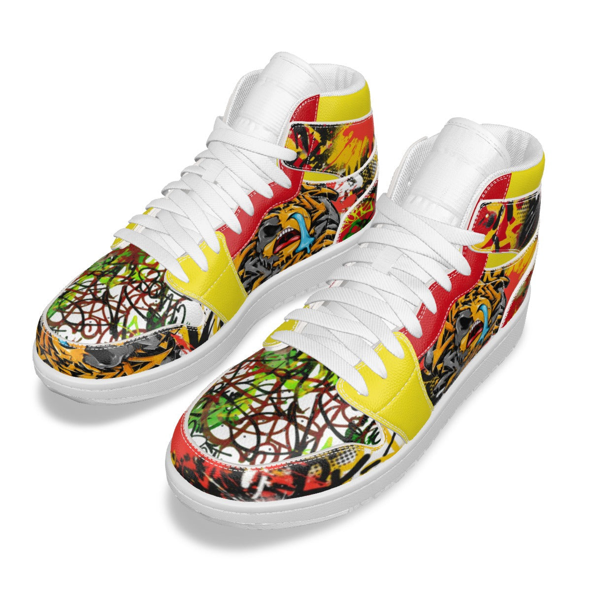 Men's Synthetic Leather Stitching Shoes