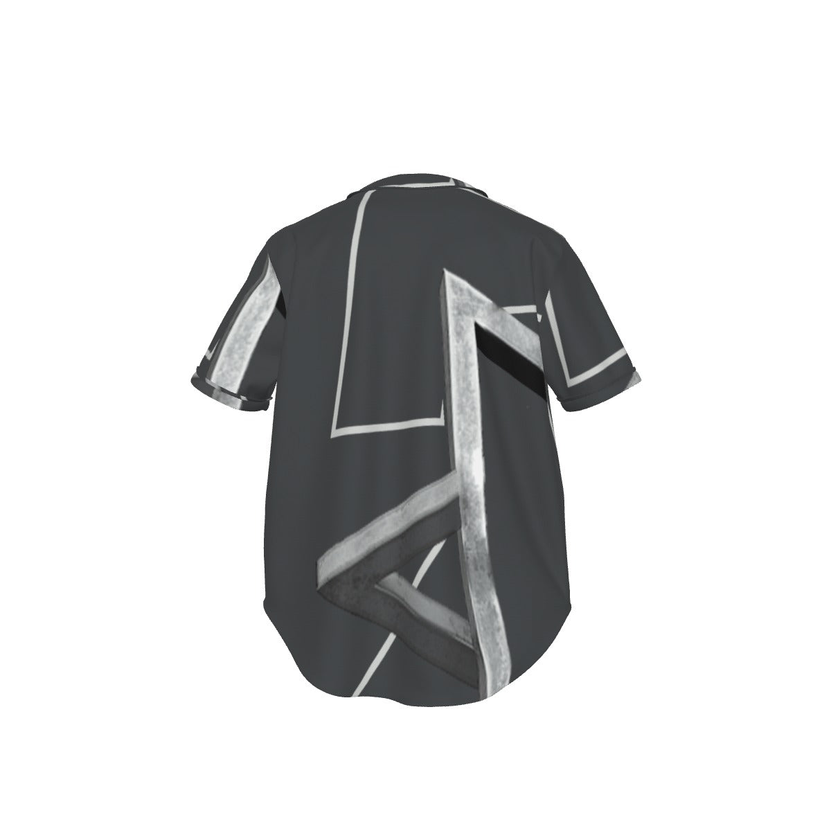 All-Over Print Men's Short Sleeve Baseball Jersey With Pinstripes