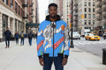 All-Over Print Men's Jacket With Sleeve Pocket