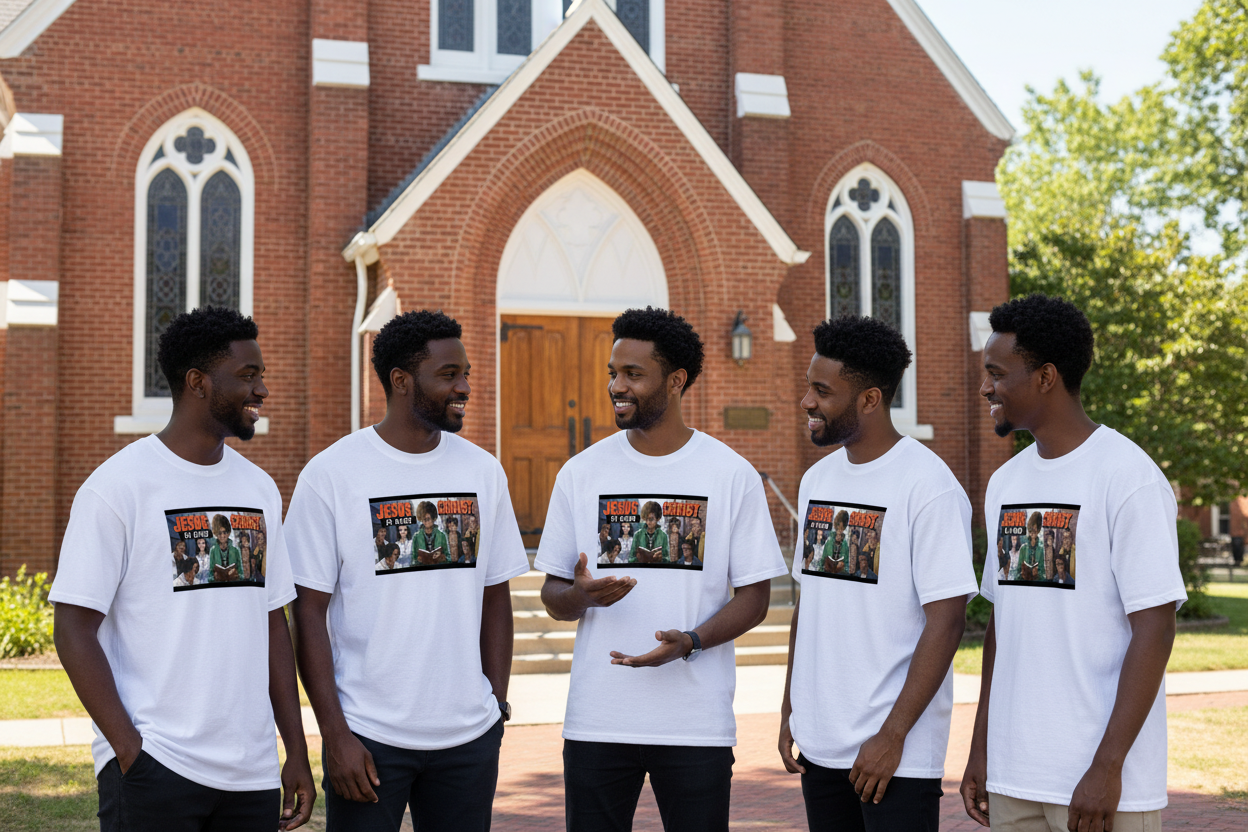 Men's T-Shirt Printed in USA|180GSM Front & Back DTF Yoycol