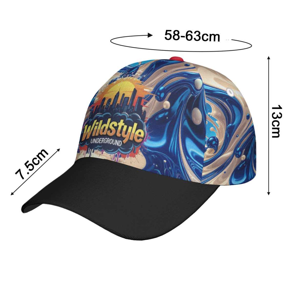 All-Over Print Peaked Cap