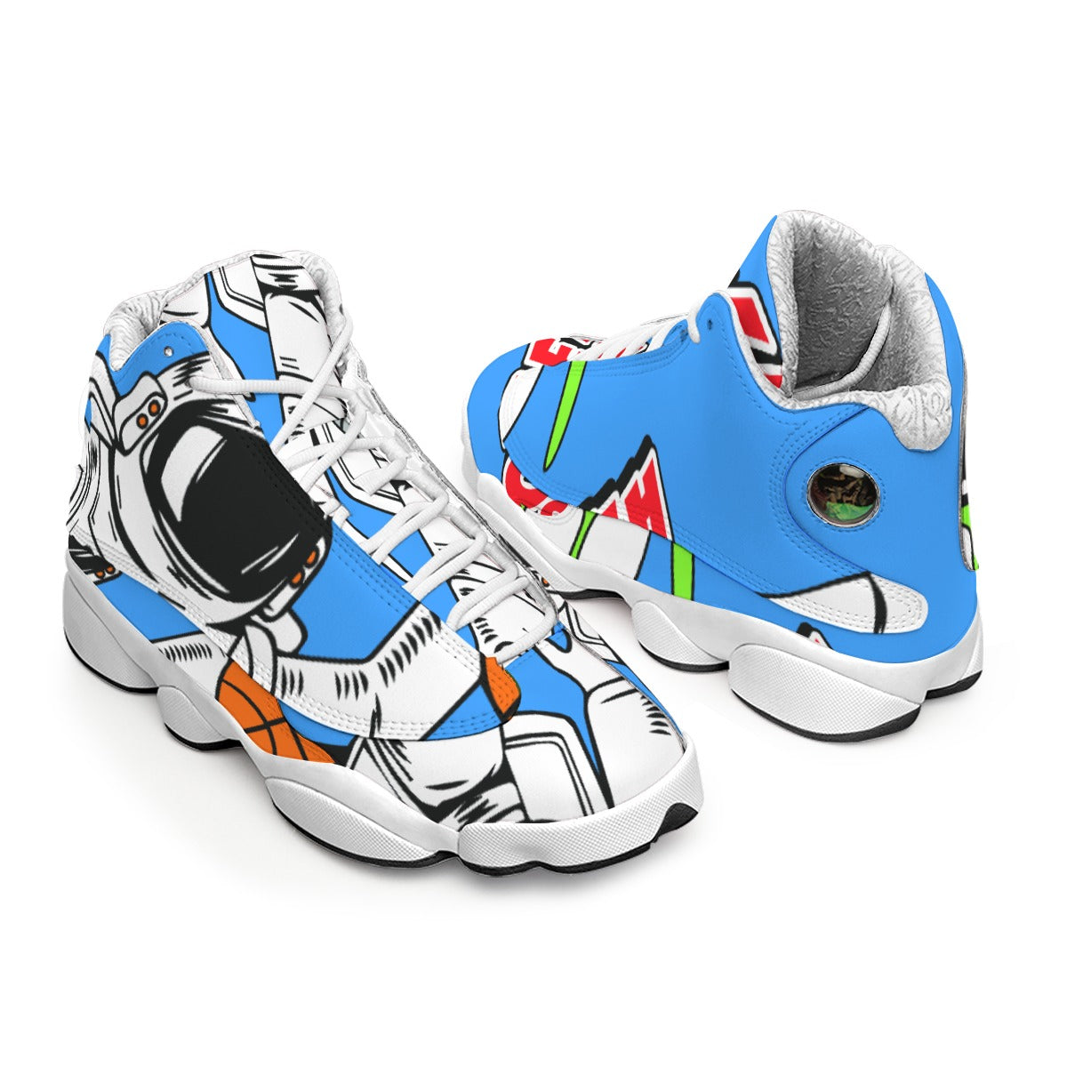 Men's Curved Basketball Shoes With Thick Soles