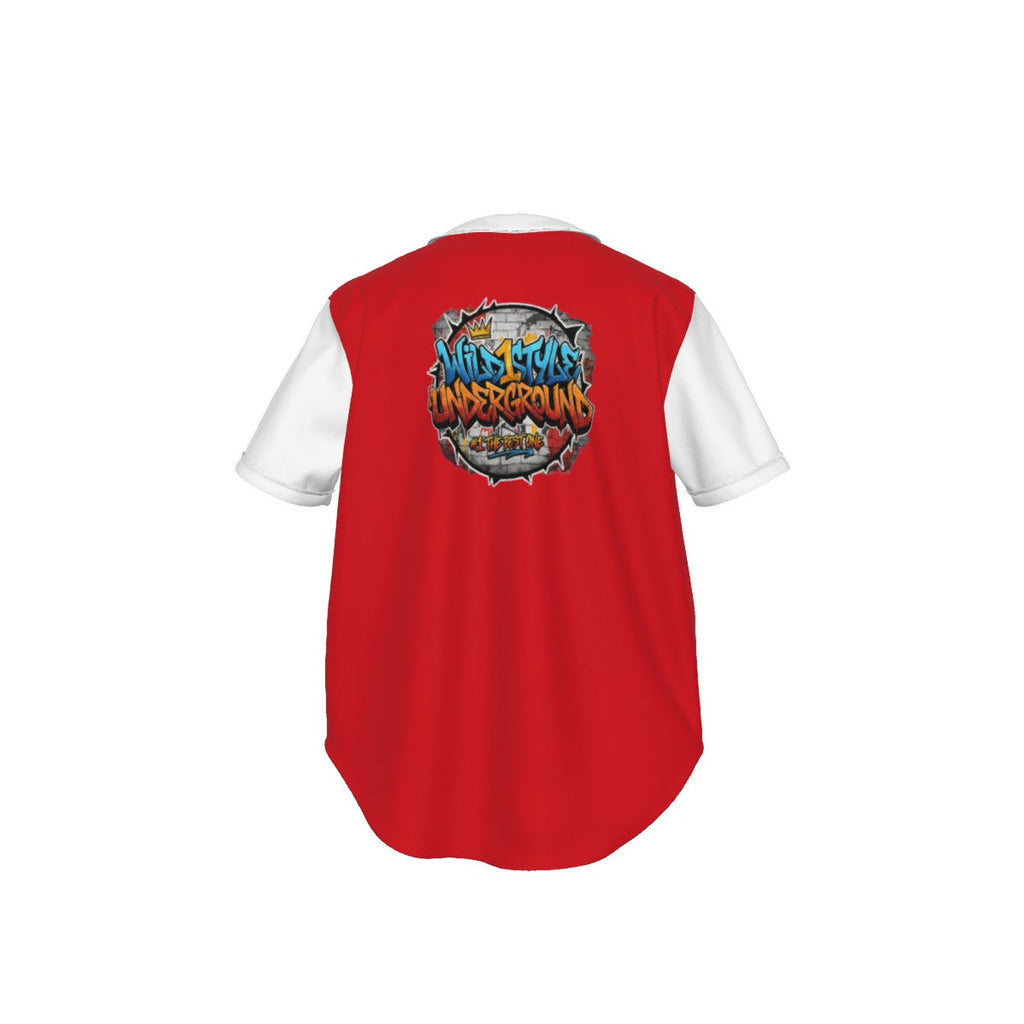 All-Over Print Men's Short Sleeve Baseball Jersey With Pinstripes Yoycol