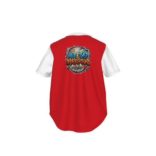 All-Over Print Men's Short Sleeve Baseball Jersey With Pinstripes Yoycol