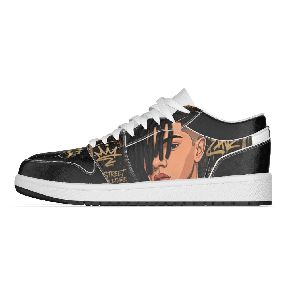 Men's Low State Leather Stitching Shoes