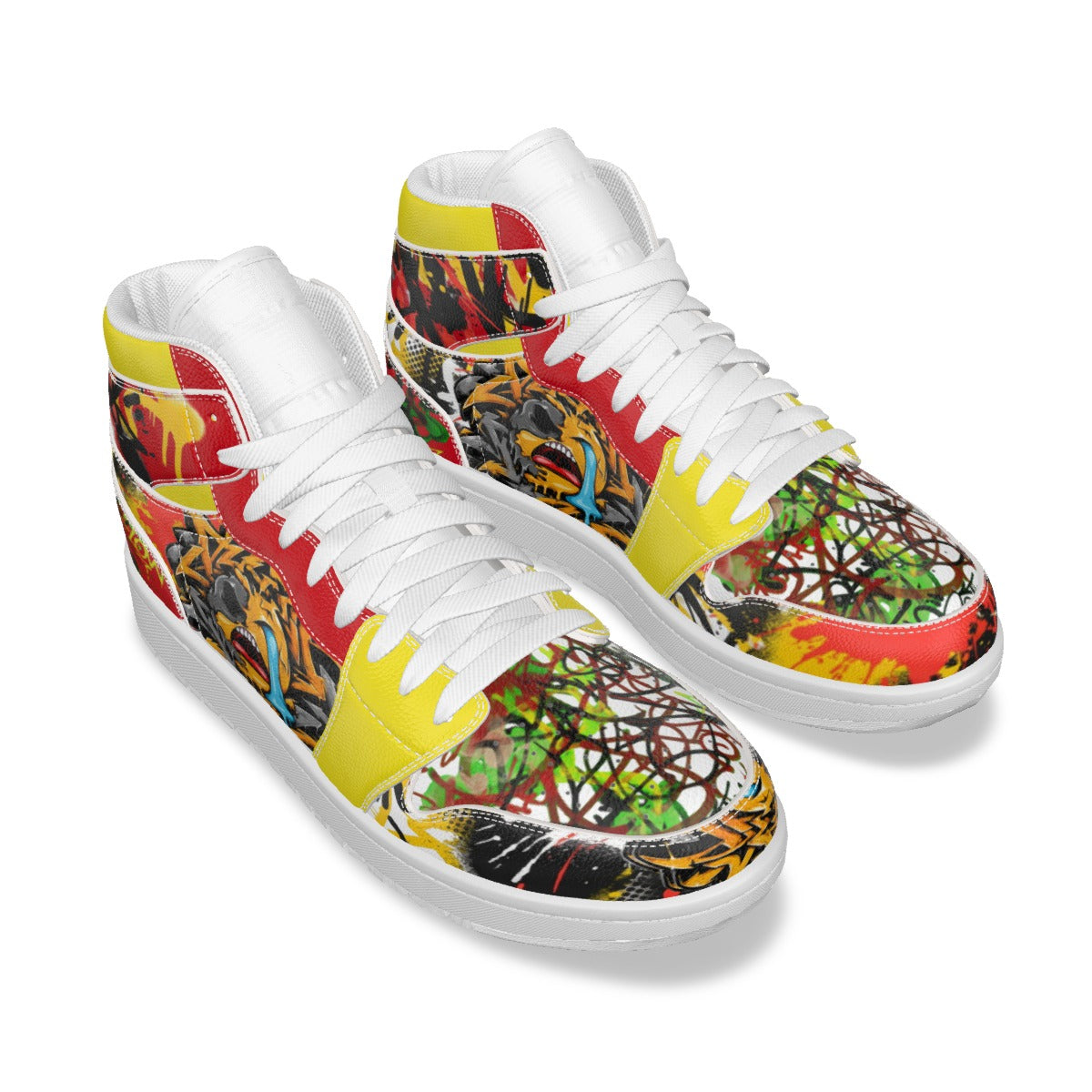 Men's Synthetic Leather Stitching Shoes