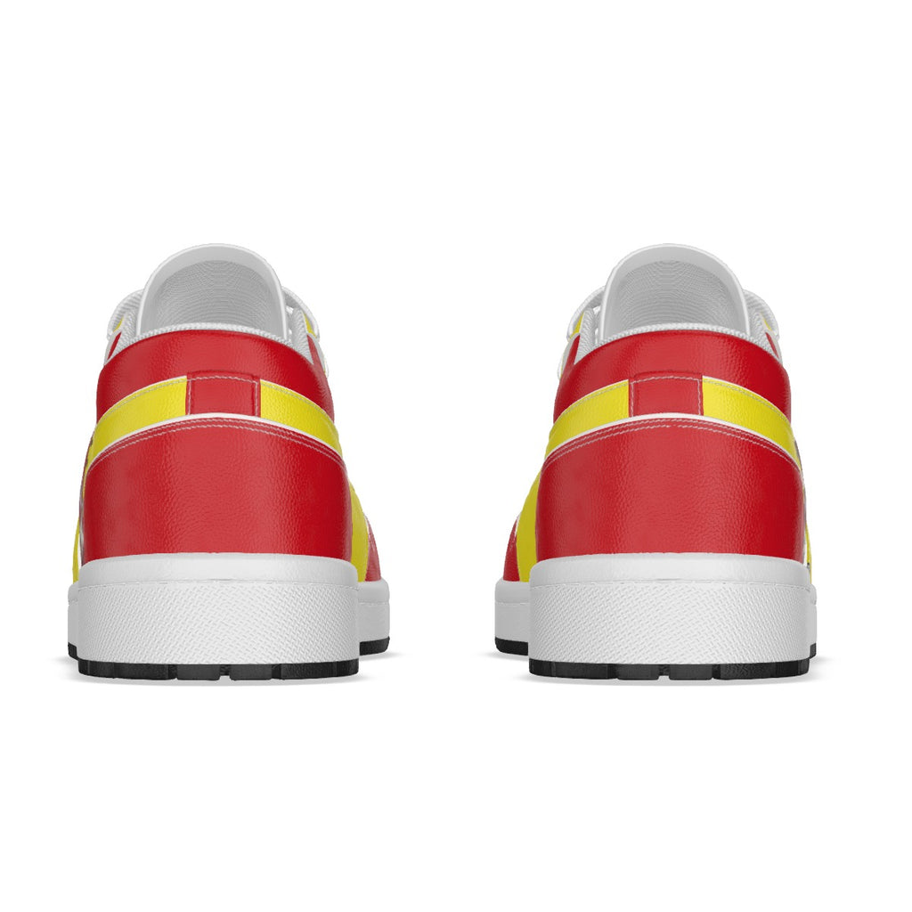 Men's Low State Leather Stitching Shoes
