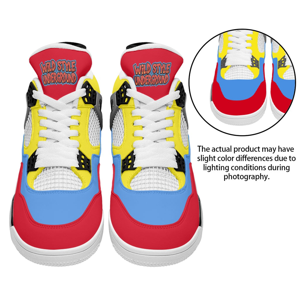 All-Over Print Men's Air Cushion Basketball Shoes