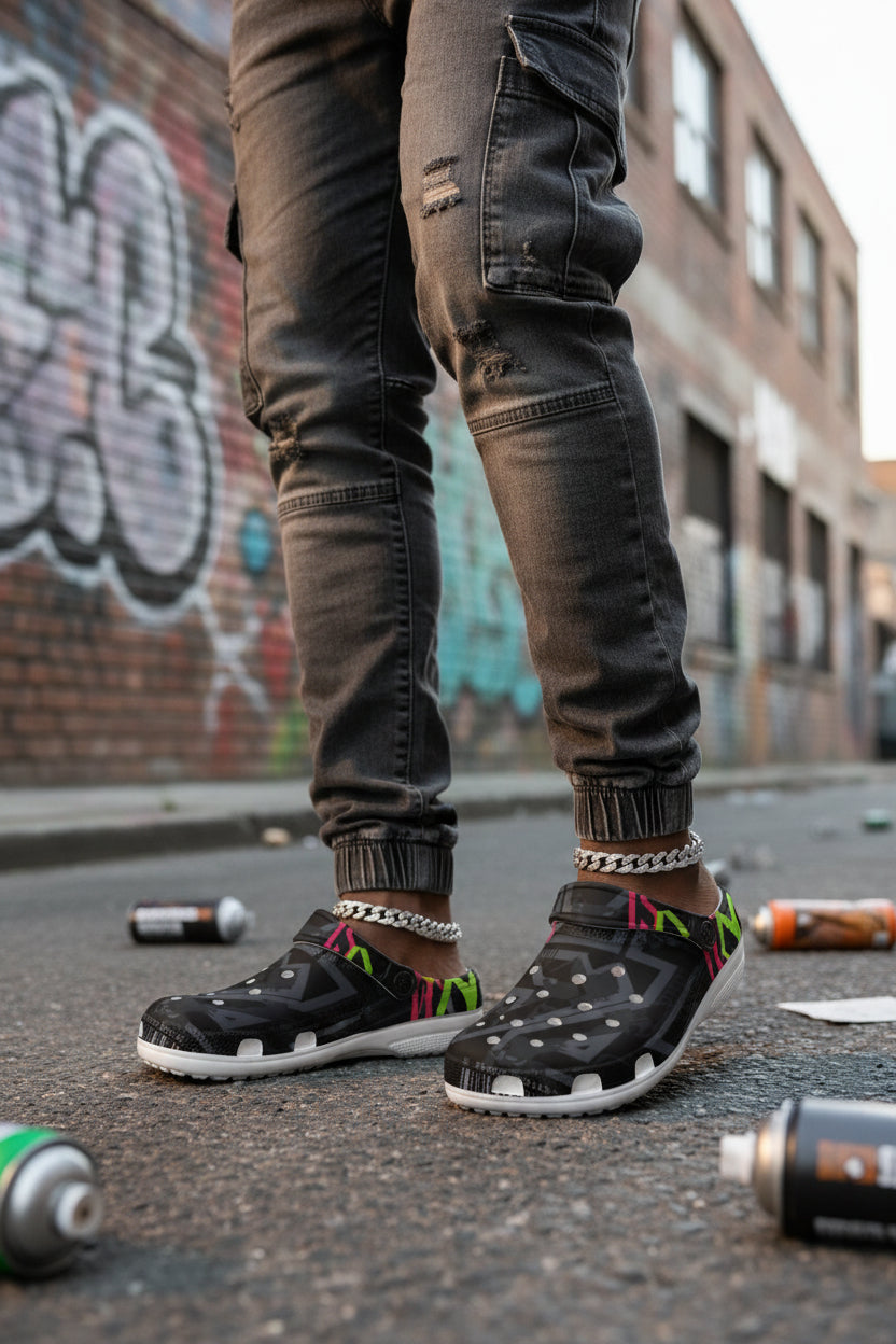 All-Over Print Men's Classic Clogs