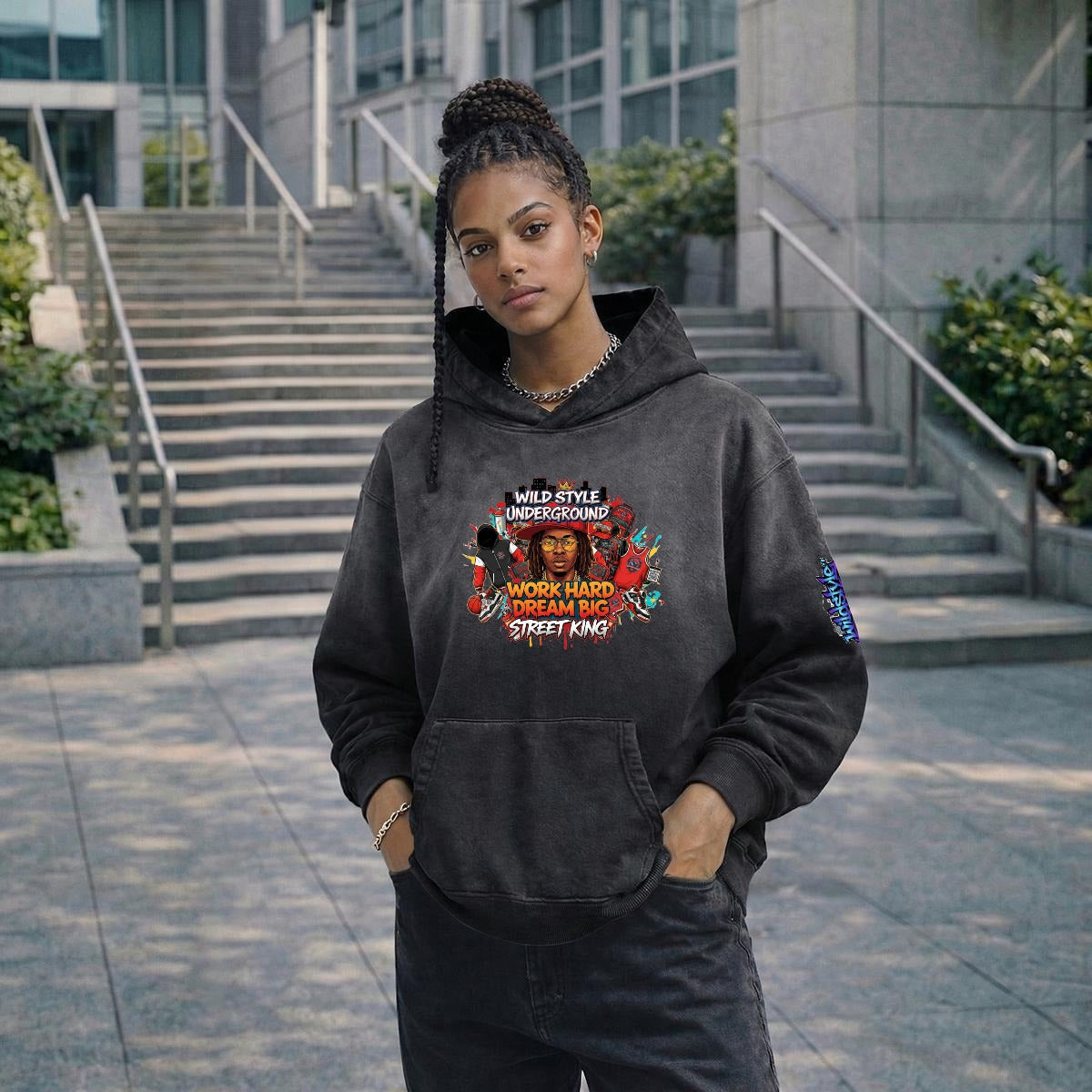 Men’s Vintage Wash Pullover Hoodie|420GSM DTF Yoycol