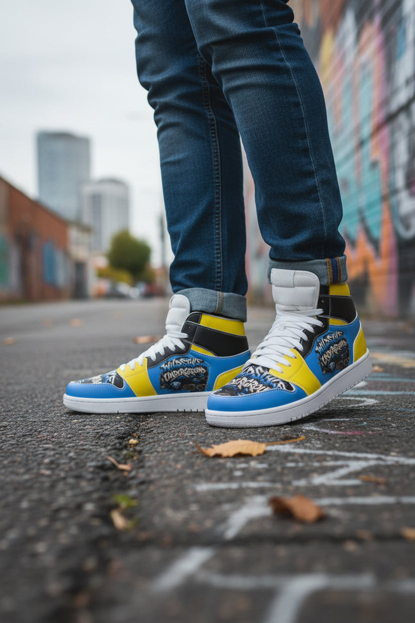 Men's Synthetic Leather Stitching Shoes
