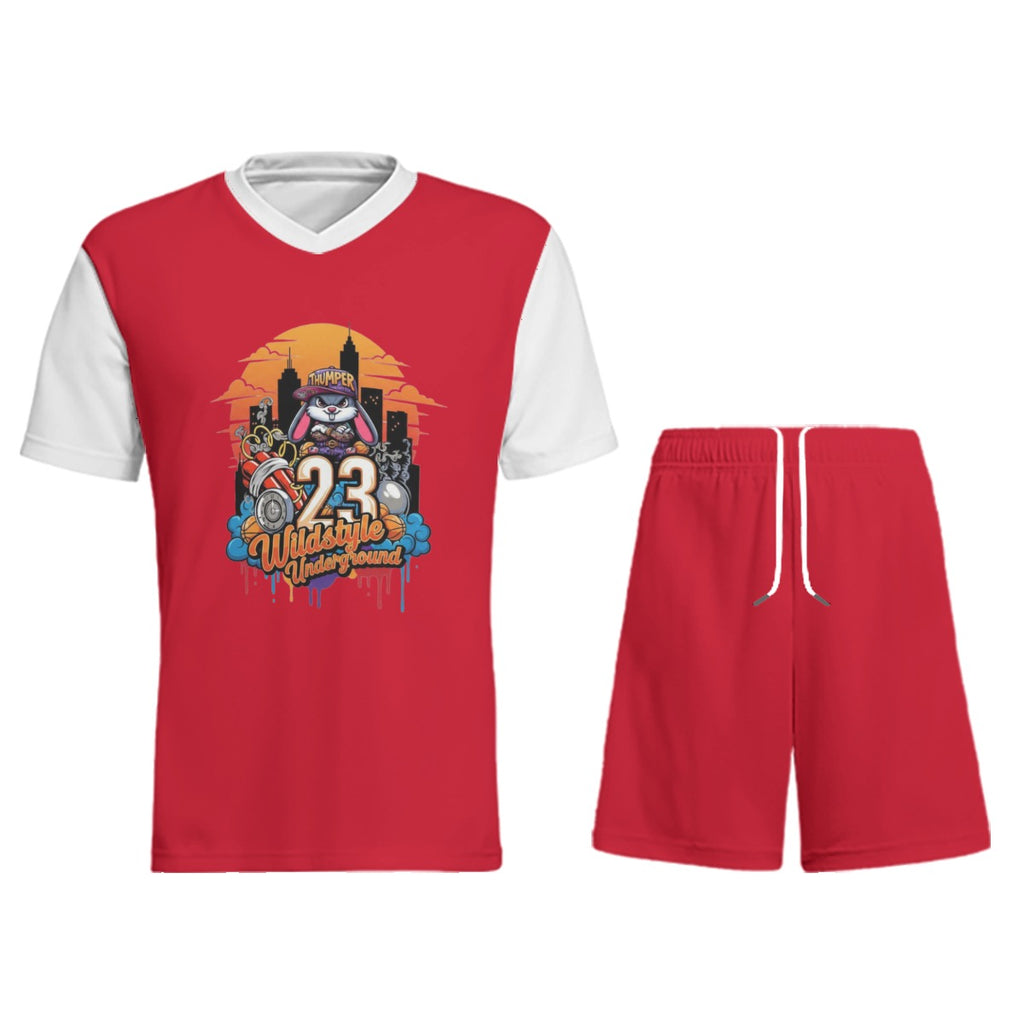 All-Over Print Children's Sports T-Shirt Set Yoycol