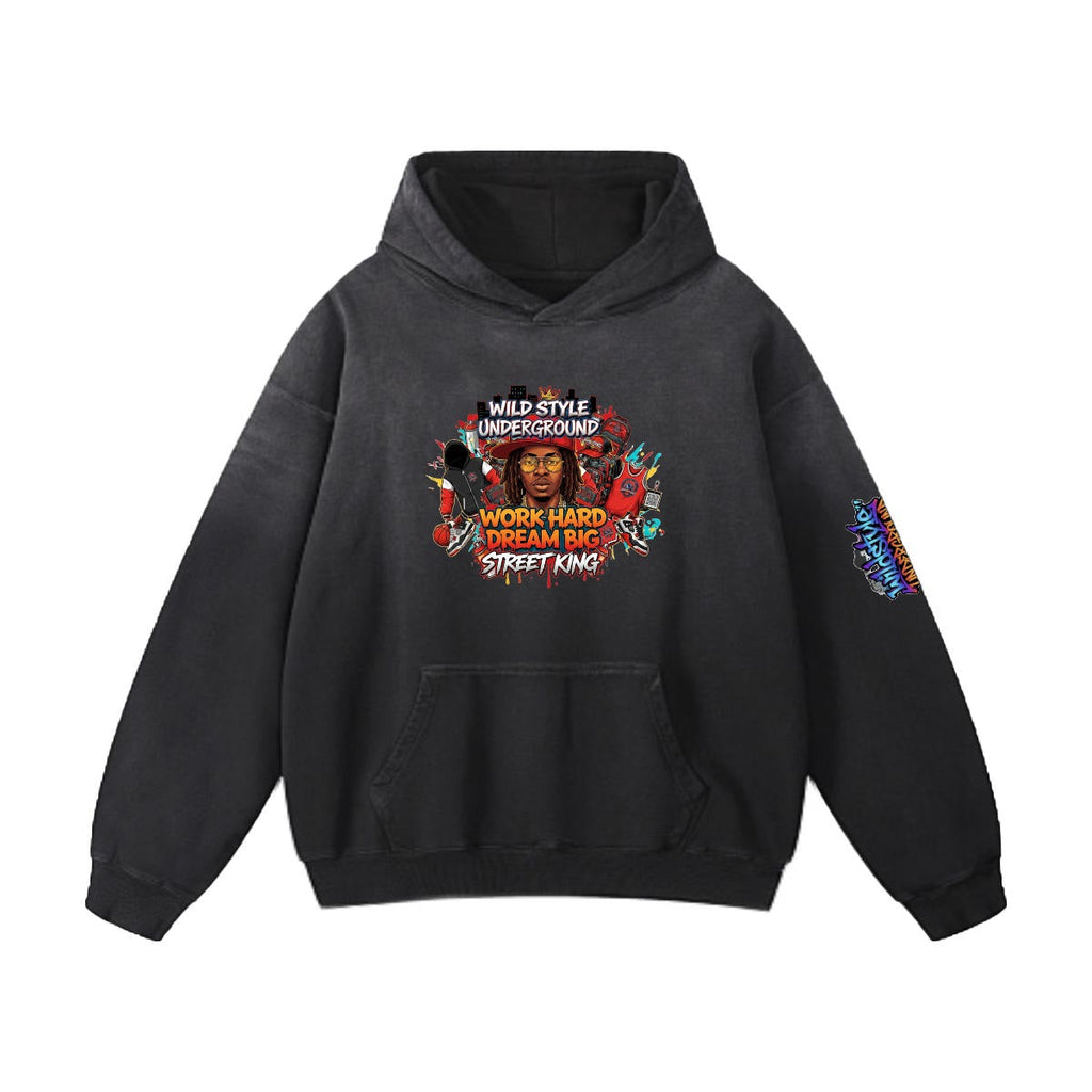 Men’s Vintage Wash Pullover Hoodie|420GSM DTF Yoycol