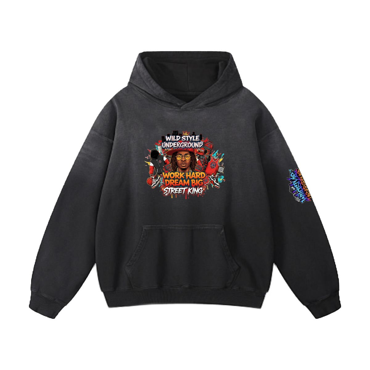 Men’s Vintage Wash Pullover Hoodie|420GSM DTF Yoycol