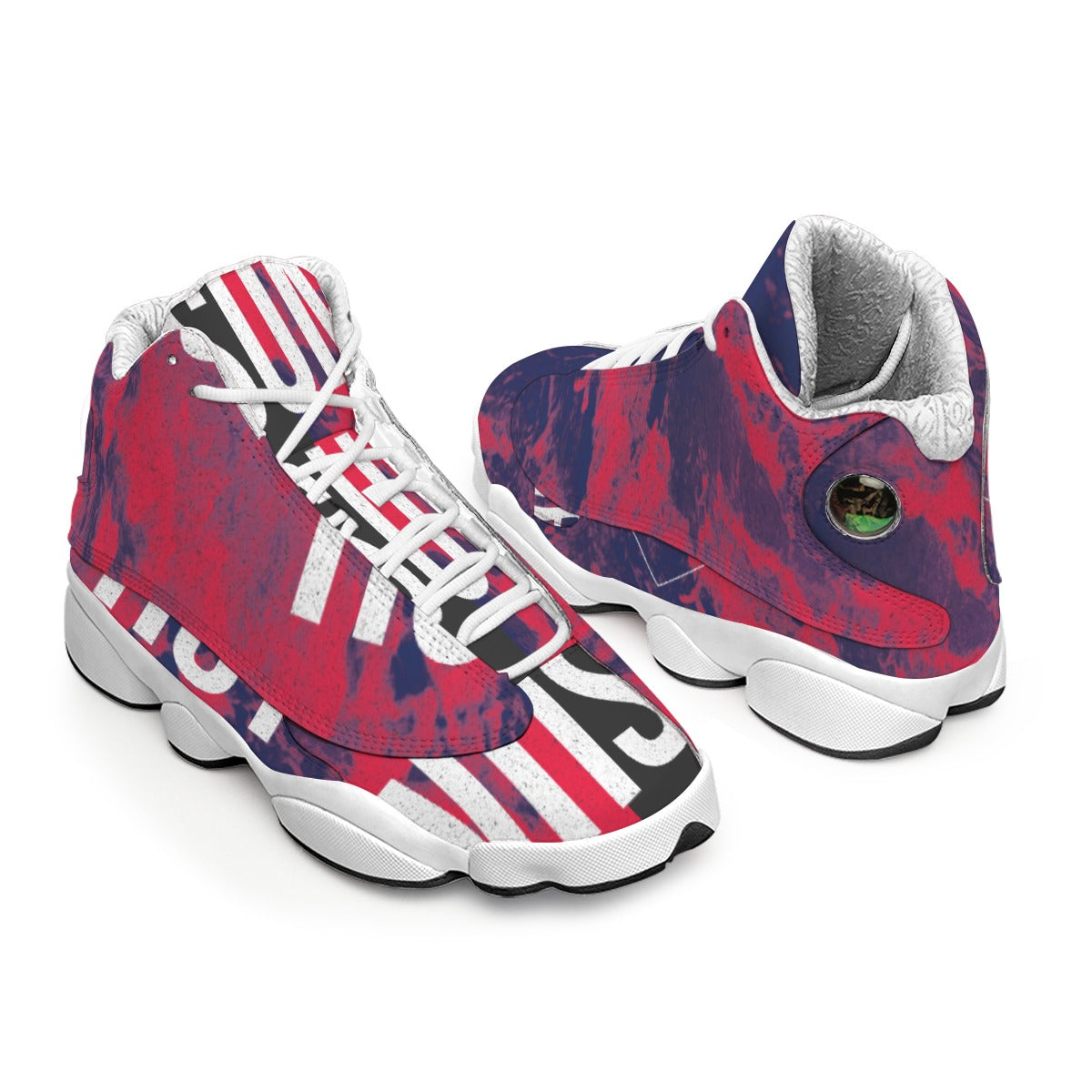 Men's Curved Basketball Shoes With Thick Soles