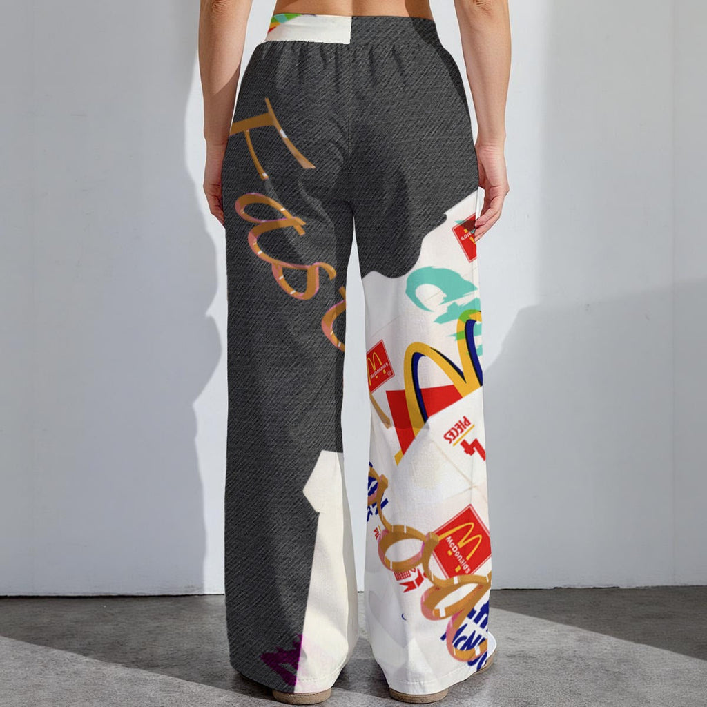 All-Over Print Women's High-Stretch Casual Pants|290GSM Yoycol