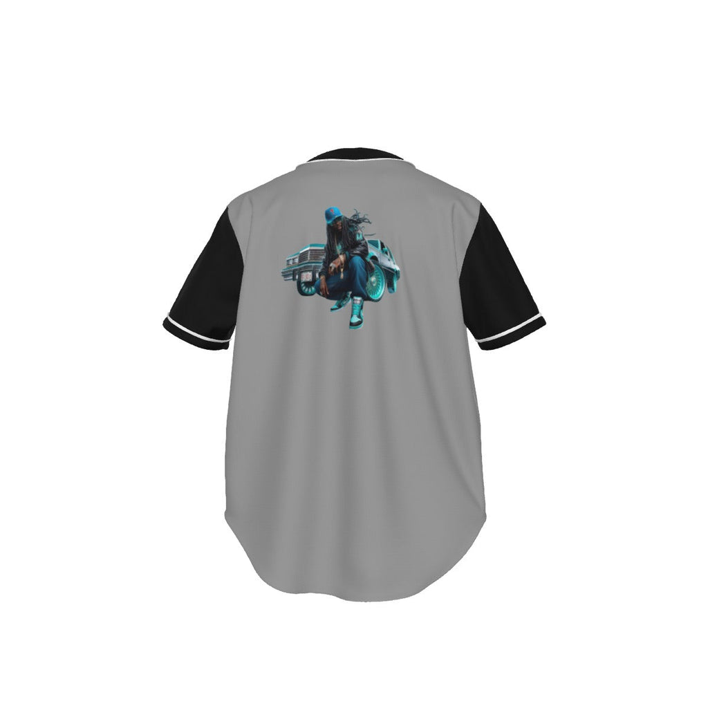 All-Over Print Men's Short Sleeve Baseball Jersey With Pinstripes Yoycol