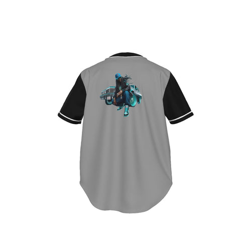 All-Over Print Men's Short Sleeve Baseball Jersey With Pinstripes Yoycol