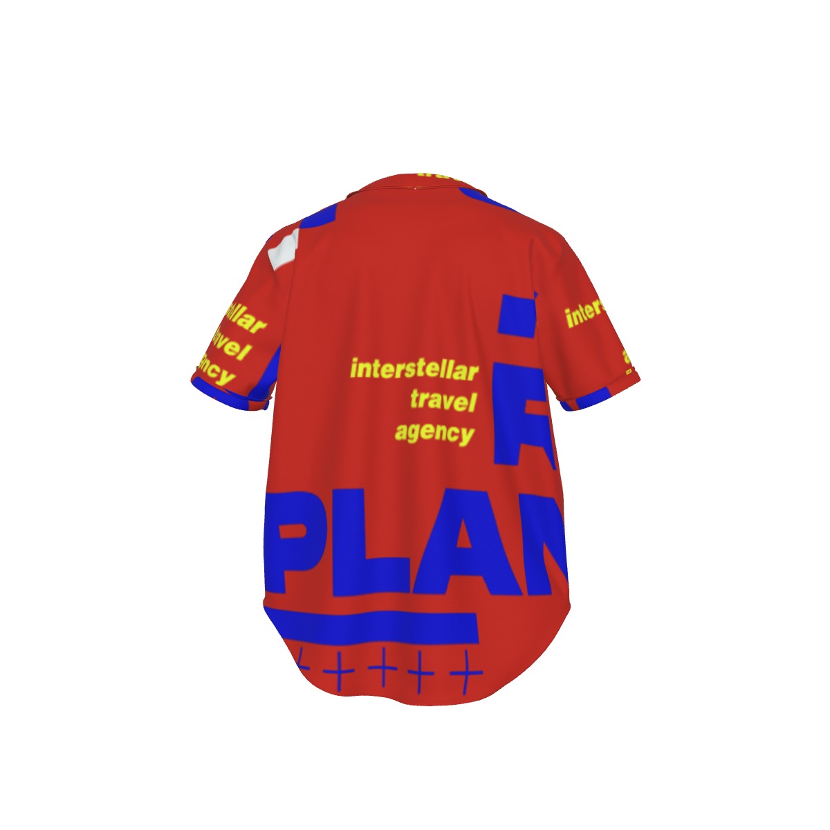 All-Over Print Men's Short Sleeve Baseball Jersey With Pinstripes