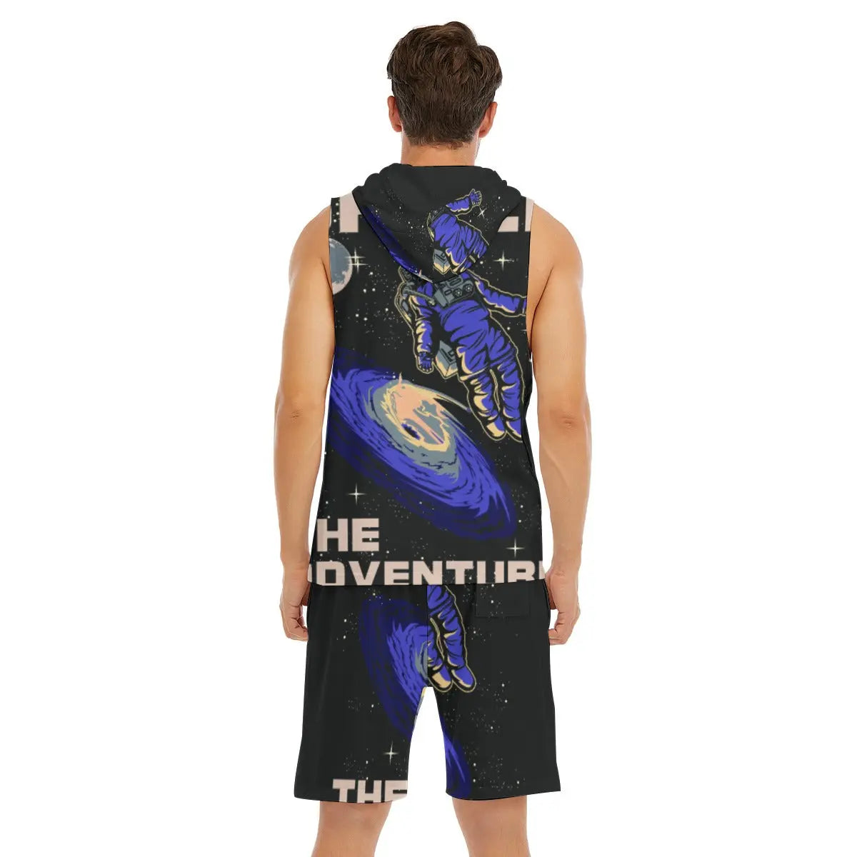 All-Over Print Men's Sleeveless Vest And Shorts Set Yoycol