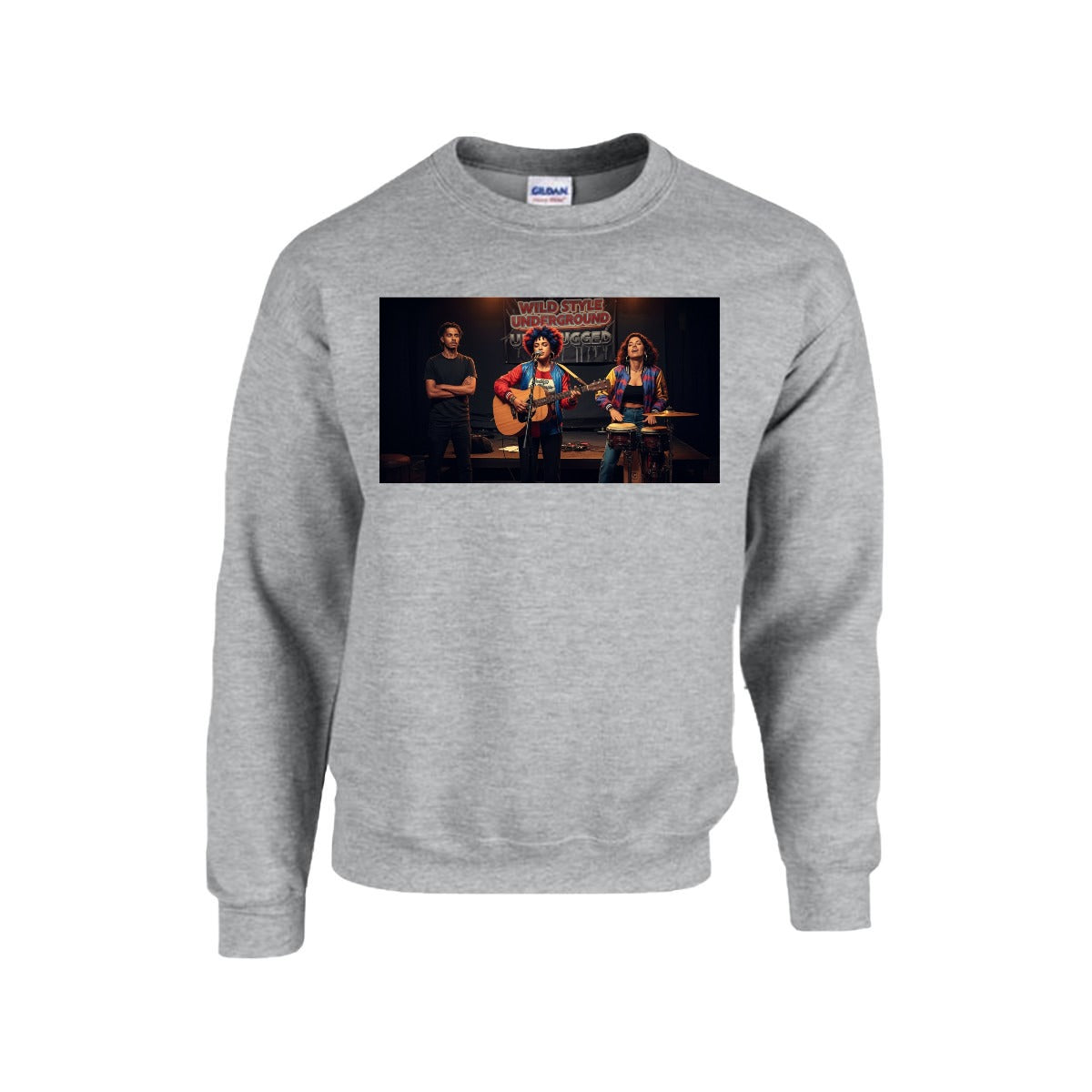 Men's Sweatshirt Printed in USA |Gildan 18000 Front DTF