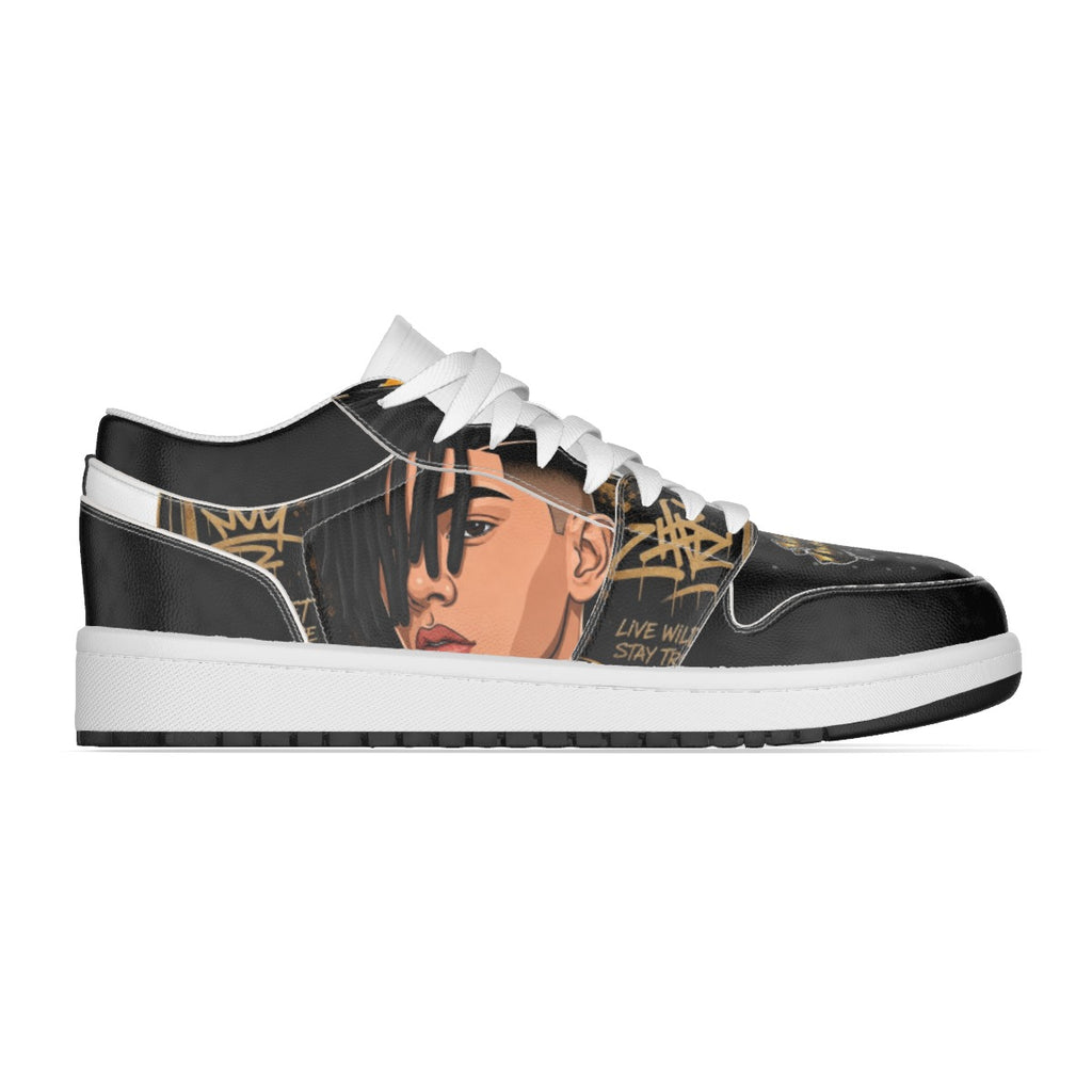 Men's Low State Leather Stitching Shoes