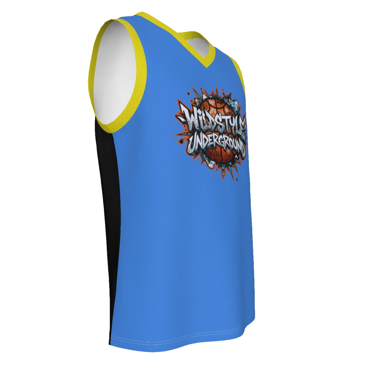 All-Over Print Men's V Neck Basketball Top Yoycol