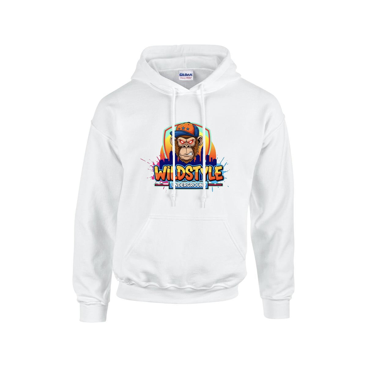 Men's Hoodie Printed in USA |Gildan 18500 Front DTF Yoycol
