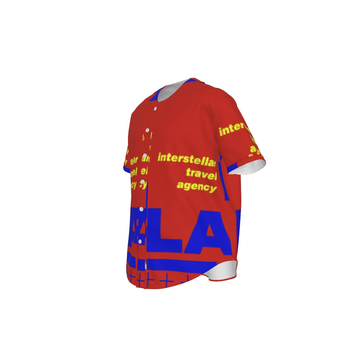 All-Over Print Men's Short Sleeve Baseball Jersey With Pinstripes