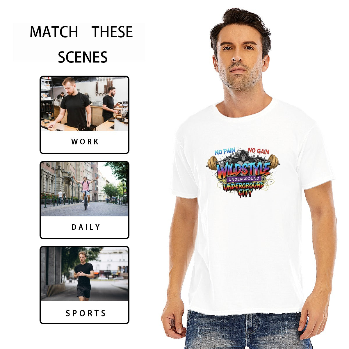 Unisex O-neck Short Sleeve T-shirt | 180GSM Cotton (DTF)