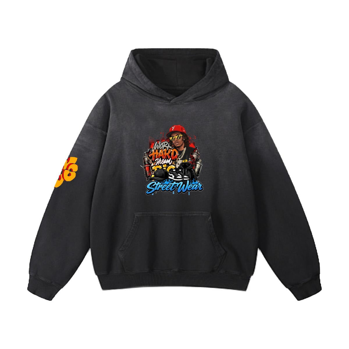 Men’s Vintage Wash Pullover Hoodie|420GSM DTF Yoycol