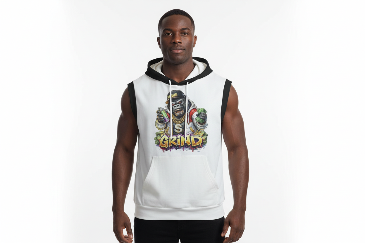 All-Over Print Unisex Hooded Vest | 310GSM Cotton Yoycol