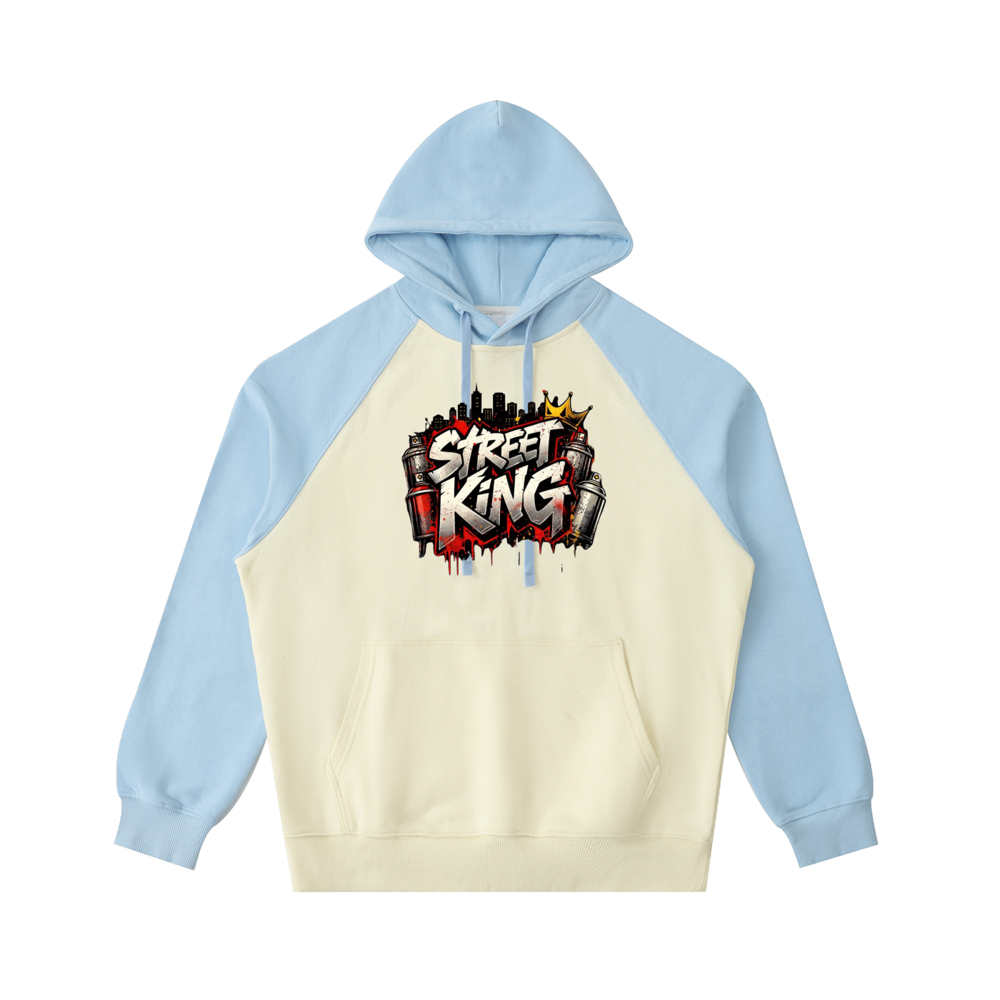 Color-Block Raglan Sleeve Hoodie ODMPOD