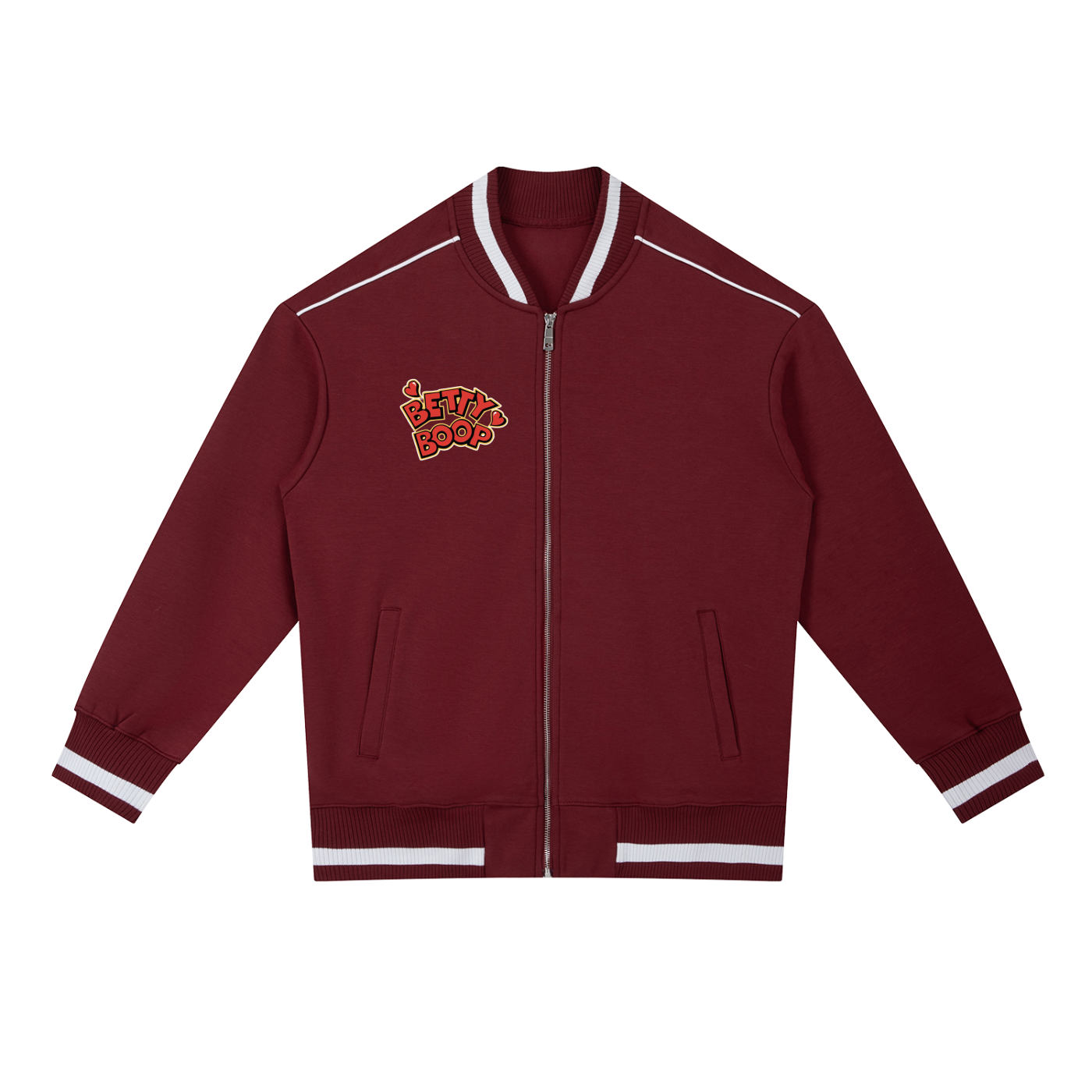 Contrast Piping Zip Bomber Jacket ODMPOD