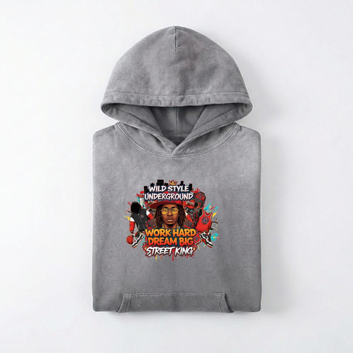 Men’s Vintage Wash Pullover Hoodie|420GSM DTF Yoycol