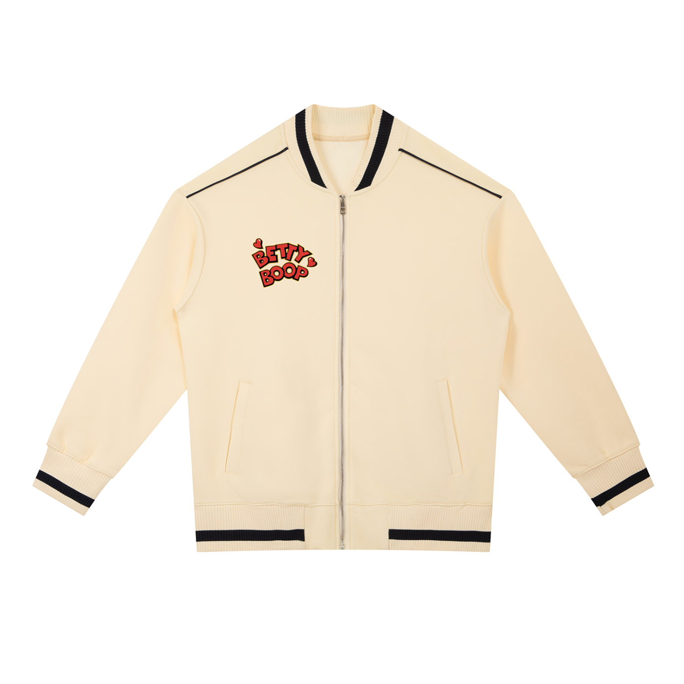 Contrast Piping Zip Bomber Jacket ODMPOD