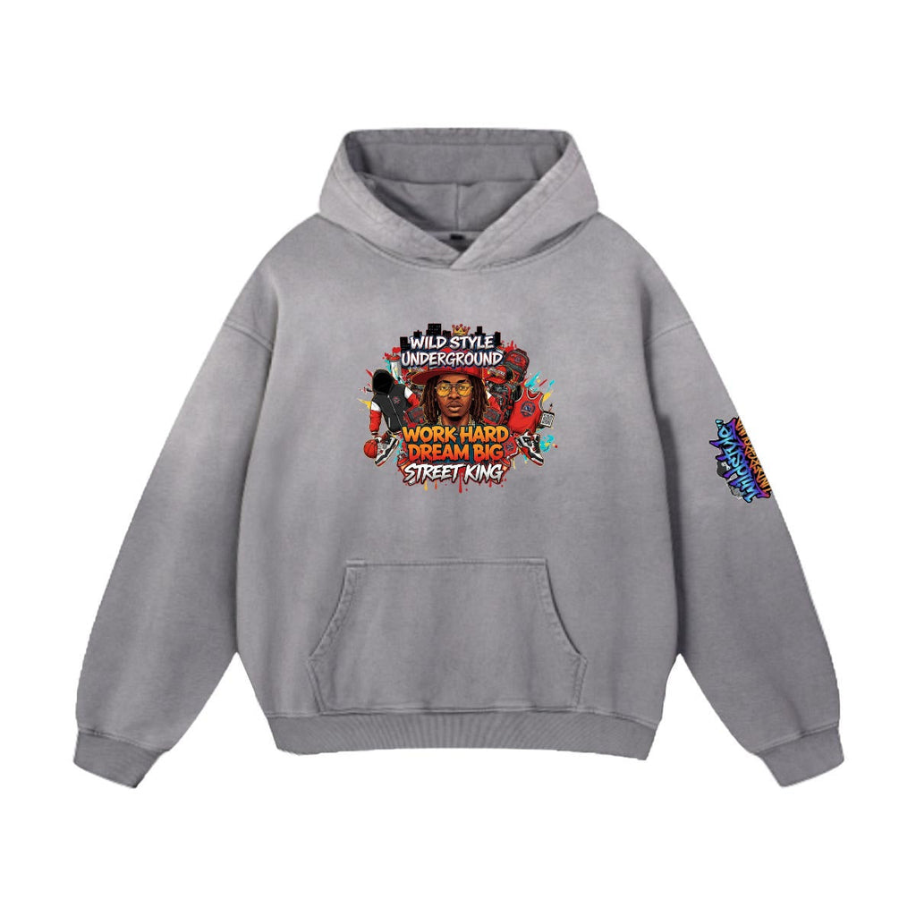 Men’s Vintage Wash Pullover Hoodie|420GSM DTF Yoycol