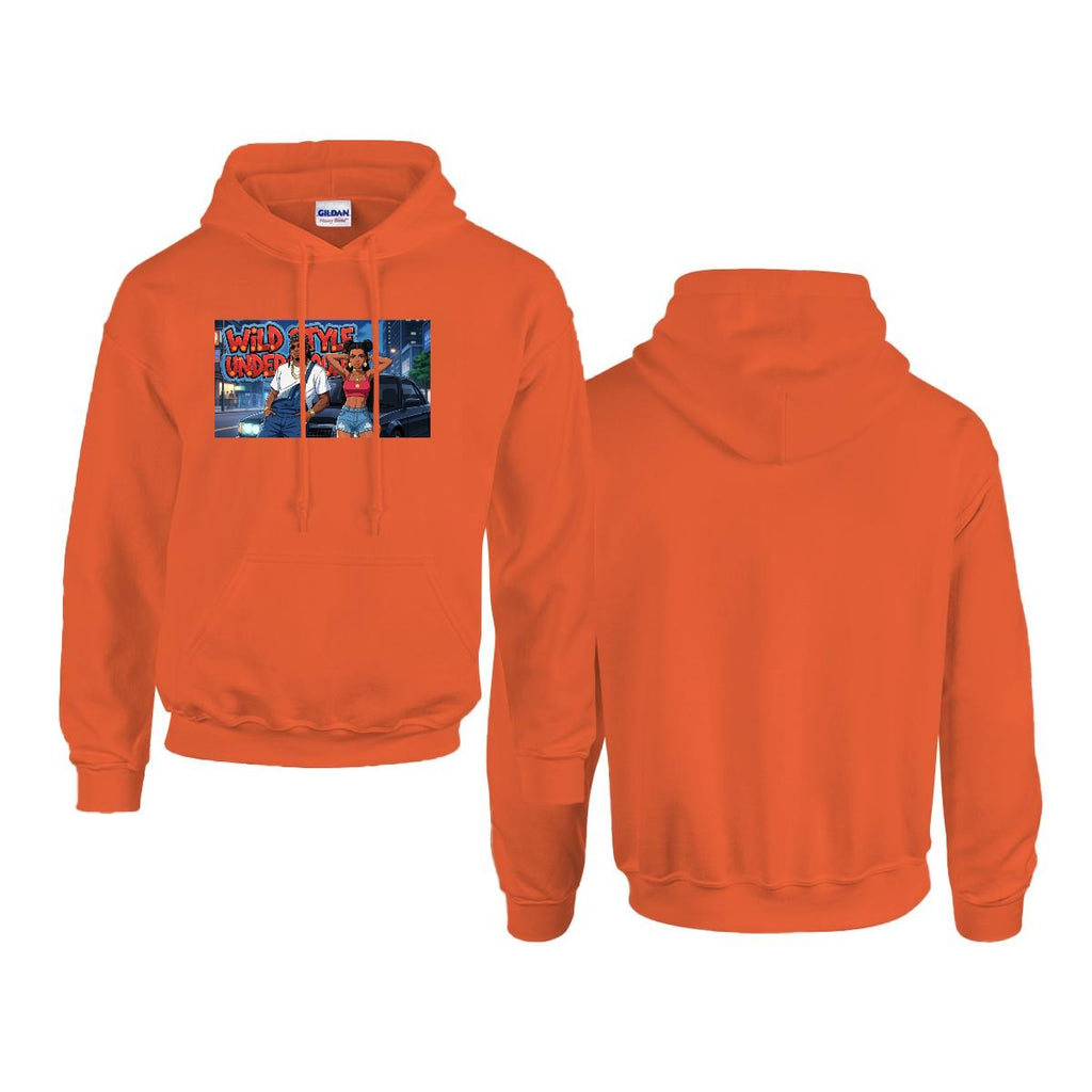 Men's Hoodie Printed in USA |Gildan 18500 Front DTF