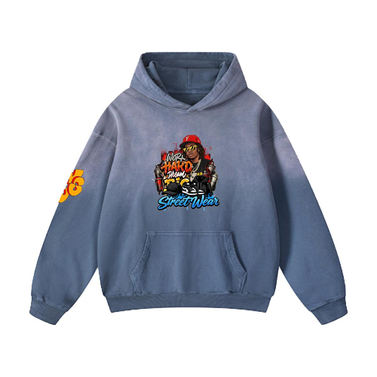 Men’s Vintage Wash Pullover Hoodie|420GSM DTF Yoycol