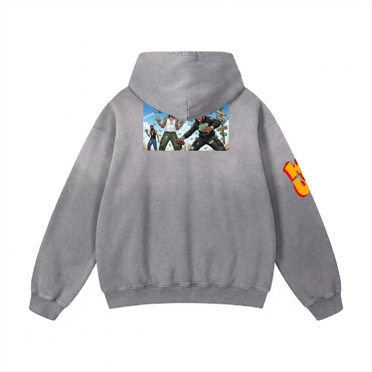 Men’s Vintage Wash Pullover Hoodie|420GSM DTF Yoycol