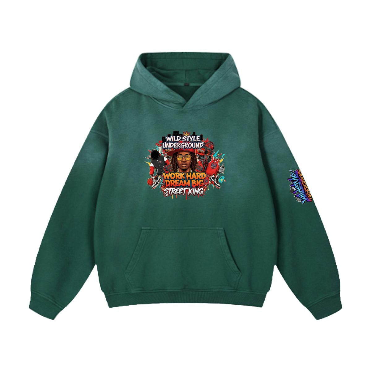 Men’s Vintage Wash Pullover Hoodie|420GSM DTF Yoycol