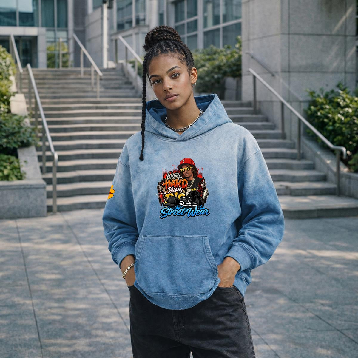 Men’s Vintage Wash Pullover Hoodie|420GSM DTF Yoycol