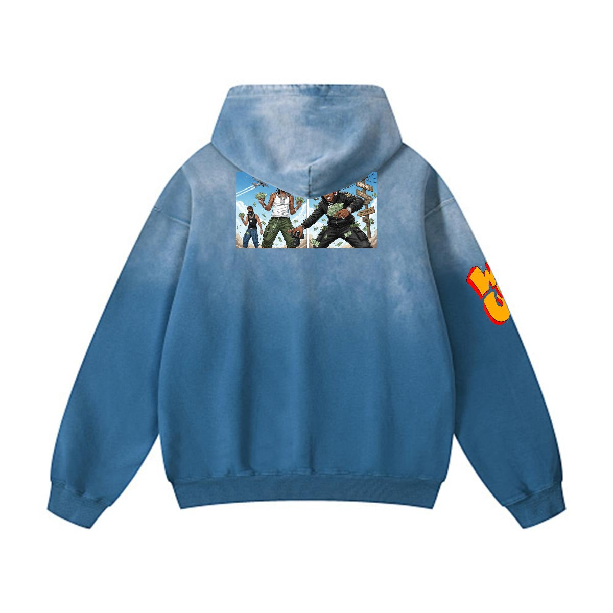Men’s Vintage Wash Pullover Hoodie|420GSM DTF Yoycol